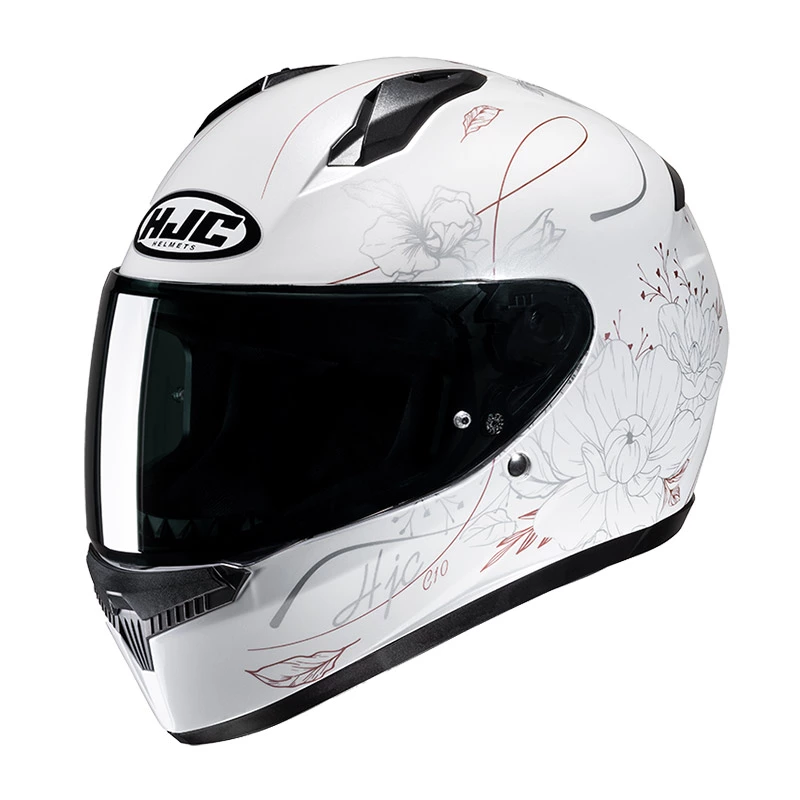 Policarbonato Casco Hjc C10 Epik Bianco Rosa 1 Policarbonato Casco Hjc C10 Epik Bianco Rosa