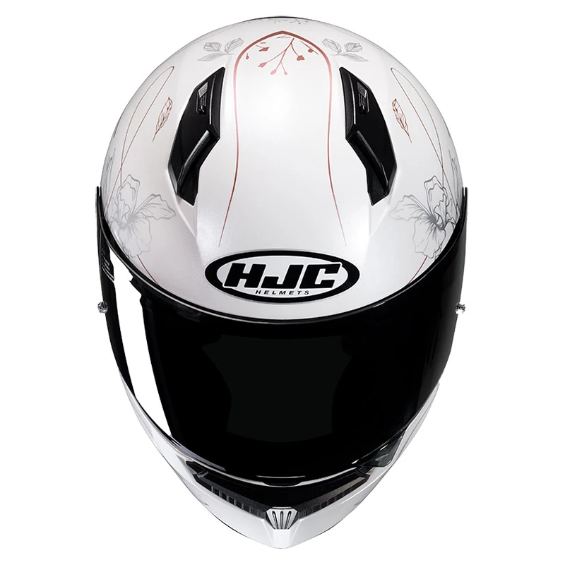 Policarbonato Casco Hjc C10 Epik Bianco Rosa 3 Policarbonato Casco Hjc C10 Epik Bianco Rosa - immagine 3