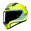 Policarbonato Casco Hjc C10 Lito Giallo Blu
