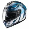Policarbonato Casco Hjc C70 Lantic Blu Bianco