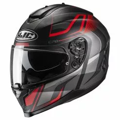 Policarbonato Casco Hjc C70 Lantic Nero Rosso