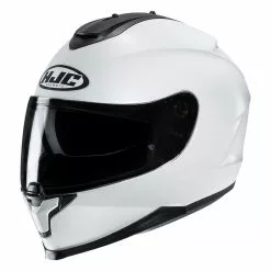 Policarbonato Casco Moto Hjc C70 Solid Bianco
