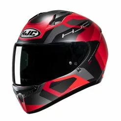 Policarbonato Casco Hjc C10 Tins Nero Rosso