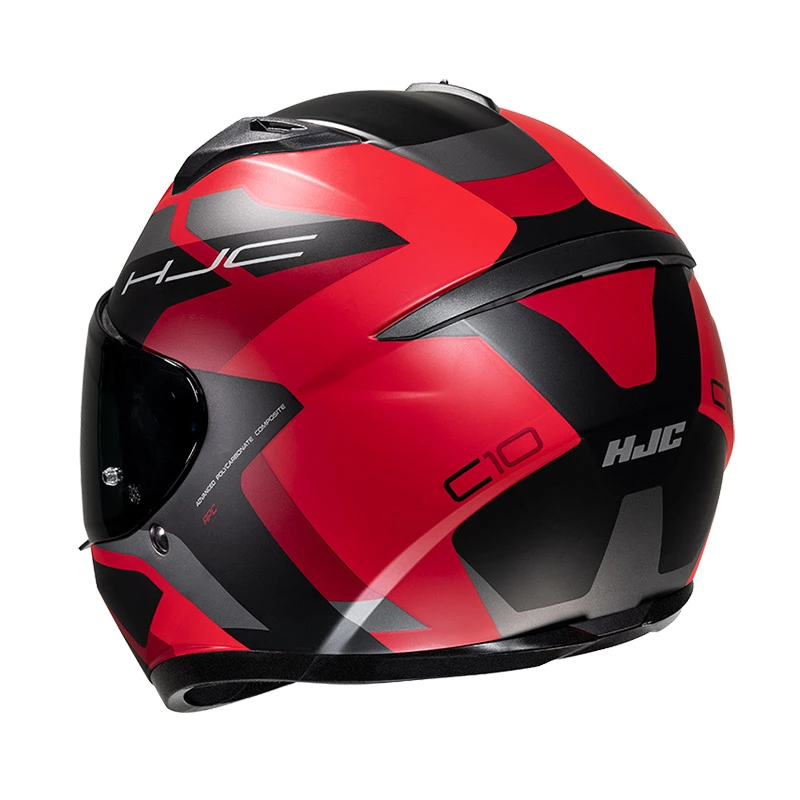 Policarbonato Casco Hjc C10 Tins Nero Rosso 2 Policarbonato Casco Hjc C10 Tins Nero Rosso - immagine 2