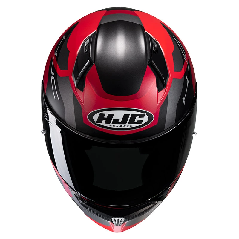 Policarbonato Casco Hjc C10 Tins Nero Rosso 3 Policarbonato Casco Hjc C10 Tins Nero Rosso - immagine 3
