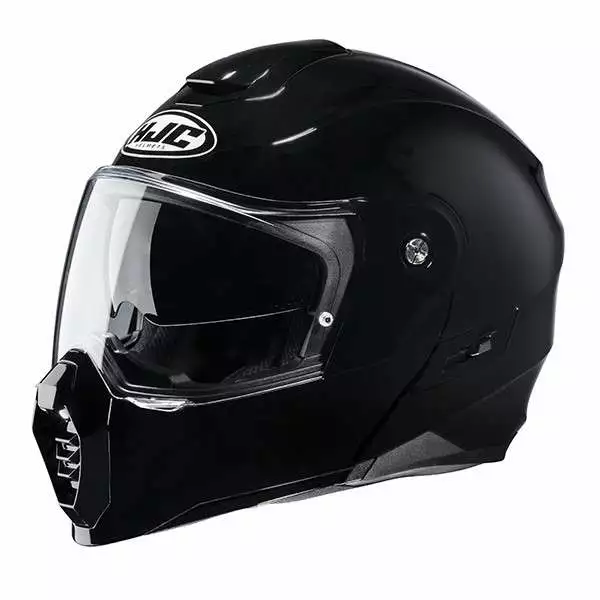 Policarbonato Casco Modulare Hjc C80 Nero 2 Policarbonato Casco Modulare Hjc C80 Nero - immagine 2