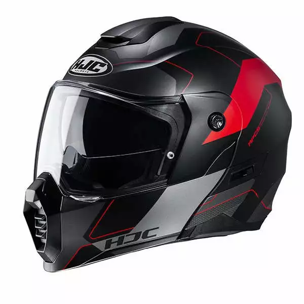 Policarbonato Hjc C80 Rox Rosso 2 Policarbonato Hjc C80 Rox Rosso - immagine 2