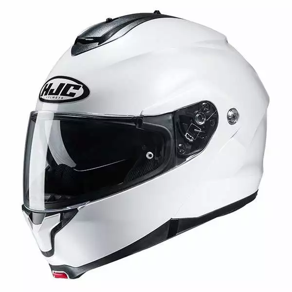 Policarbonato Casco Modulare Hjc C91 Bianco 2 Policarbonato Casco Modulare Hjc C91 Bianco - immagine 2