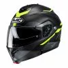 Policarbonato Casco Modulare Hjc C91 Karan Giallo Nero