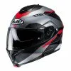 Policarbonato Casco Modulare Hjc C91 Karan Rosso Grigio