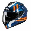 Policarbonato Casco Modulare Hjc C91 Octo Arancio Blu