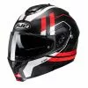 Policarbonato Casco Modulare Hjc C91 Octo Rosso Nero