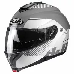 Policarbonato Casco Modulare Hjc C91 Prod Grigio Bianco