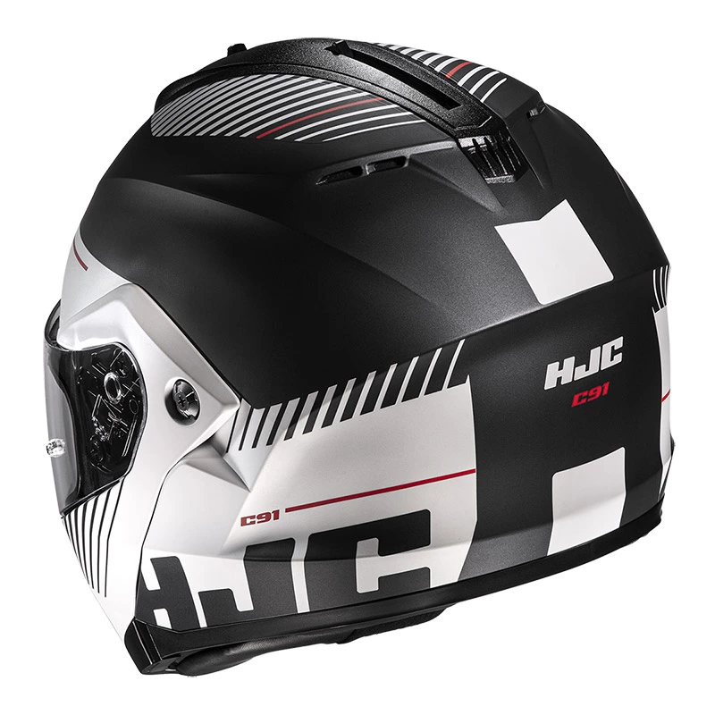 Policarbonato Casco Modulare Hjc C91 Prod Nero Grigio 2 Policarbonato Casco Modulare Hjc C91 Prod Nero Grigio - immagine 2