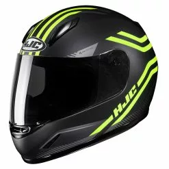Policarbonato Casco Bimbo Hjc Cl Y Strix Nero Giallo