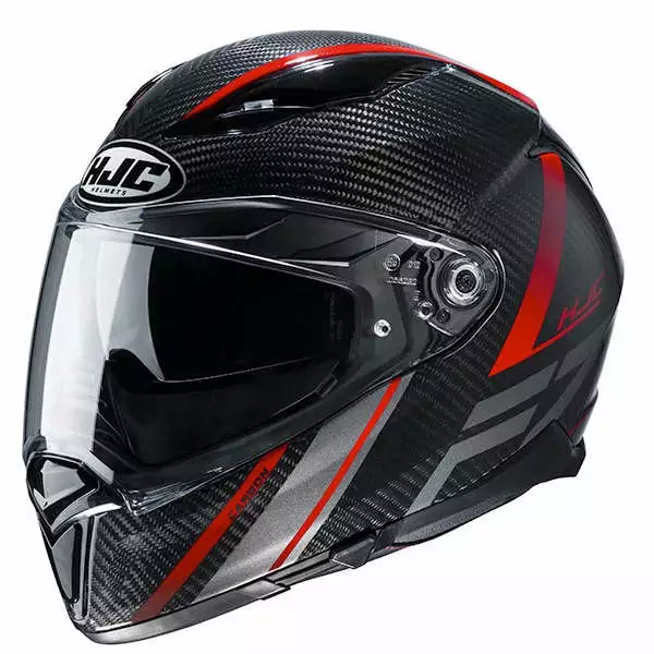 Fibra Casco Hjc F70 Carbon Eston Rosso 1 Fibra Casco Hjc F70 Carbon Eston Rosso