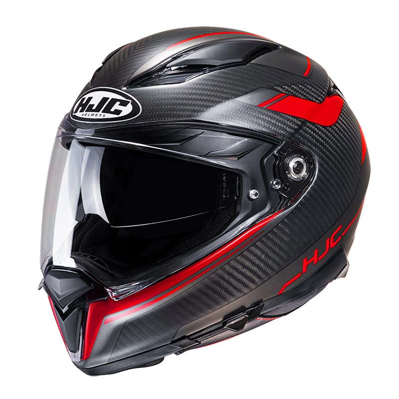Fibra Casco Hjc F70 Carbon Ubis Nero Rosso 1 Fibra Casco Hjc F70 Carbon Ubis Nero Rosso