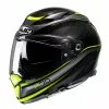 Fibra Casco Hjc F70 Diwen Nero Giallo