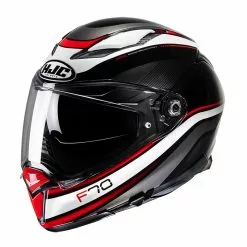 Fibra Casco Hjc F70 Diwen Nero Rosso