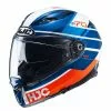Fibra Casco Hjc F70 Tino Blu