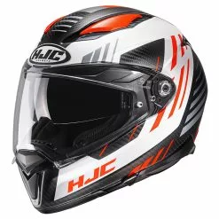 Fibra Casco Hjc F70 Carbon Kesta Arancio