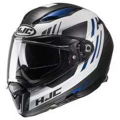 Fibra Casco Hjc F70 Carbon Kesta Blu