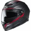 Fibra Casco Hjc F70 Feron Nero Rosso
