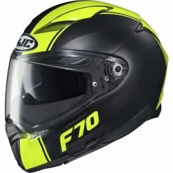 Fibra Casco Hjc F70 Mago Nero Giallo