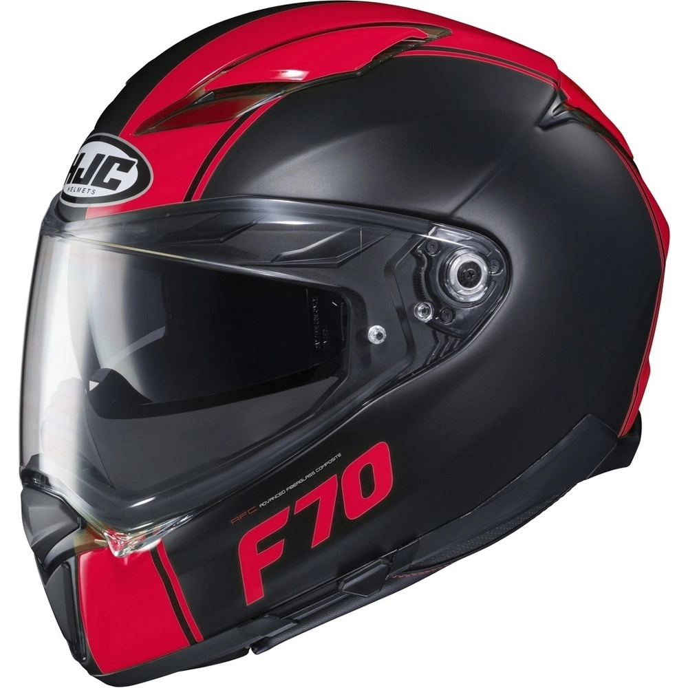 Fibra Casco Hjc F70 Mago Nero Rosso 1 Fibra Casco Hjc F70 Mago Nero Rosso