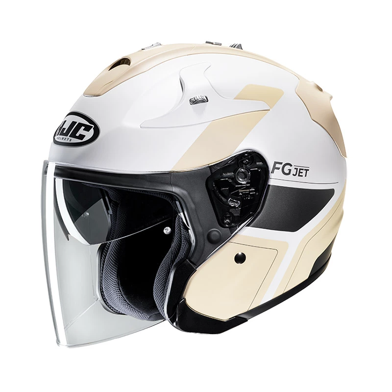Fibra Casco Hjc Fg Jet Epen Beige Bianco 1 Fibra Casco Hjc Fg Jet Epen Beige Bianco