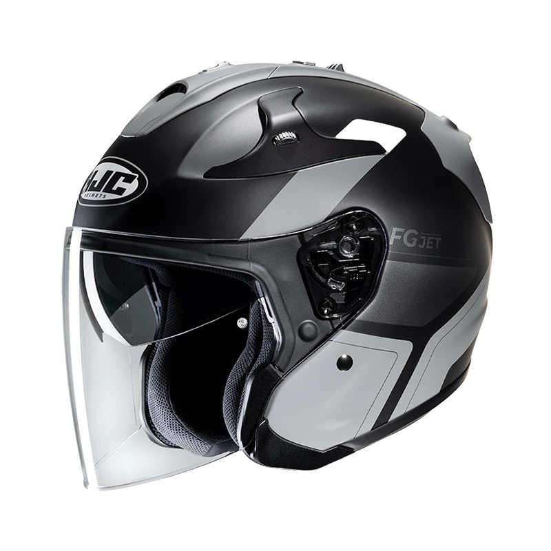 Fibra Casco Hjc Fg Jet Epen Grigio Nero 1 Fibra Casco Hjc Fg Jet Epen Grigio Nero