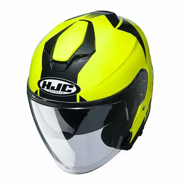 Policarbonato Casco Jet Hjc I30 Baras Giallo Fluo 3 Policarbonato Casco Jet Hjc I30 Baras Giallo Fluo - immagine 3