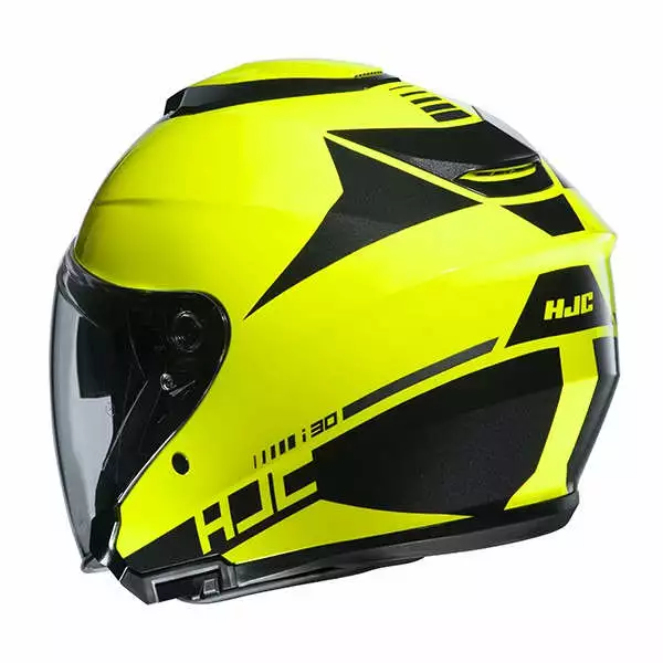 Policarbonato Casco Jet Hjc I30 Baras Giallo Fluo 2 Policarbonato Casco Jet Hjc I30 Baras Giallo Fluo - immagine 2