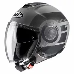 Policarbonato Casco Jet Hjc I40 Spina Grigio Nero