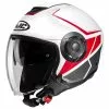 Policarbonato Casco Hjc I40 Camet Bianco Rosso Grigio