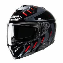 Policarbonato Casco Hjc I71 Simo Nero Rosso