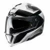 Policarbonato Casco Modulare Hjc I90 Lark Grigio Nero