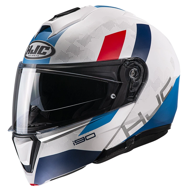 Policarbonato Casco Modulare Hjc I90 Syrex Bianco Blu 1 Policarbonato Casco Modulare Hjc I90 Syrex Bianco Blu