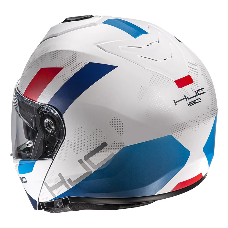 Policarbonato Casco Modulare Hjc I90 Syrex Bianco Blu 2 Policarbonato Casco Modulare Hjc I90 Syrex Bianco Blu - immagine 2