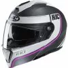 Policarbonato Casco Modulare Hjc I90 Davan Grigio Rosa