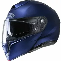 Policarbonato Casco Modulare Hjc I90 Blu Opaco