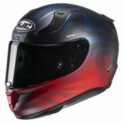 Fibra Casco Hjc Rpha 11 Eldon Nero Blu Rosso