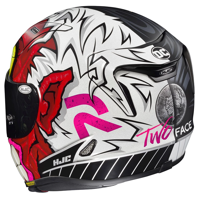 Fibra Casco Hjc Rpha 11 Two Face Fc Comics Rosso 4 Fibra Casco Hjc Rpha 11 Two Face Fc Comics Rosso - immagine 4