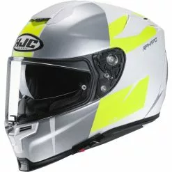 Fibra Casco Hjc Rpha 70 Terika Bianco Giallo