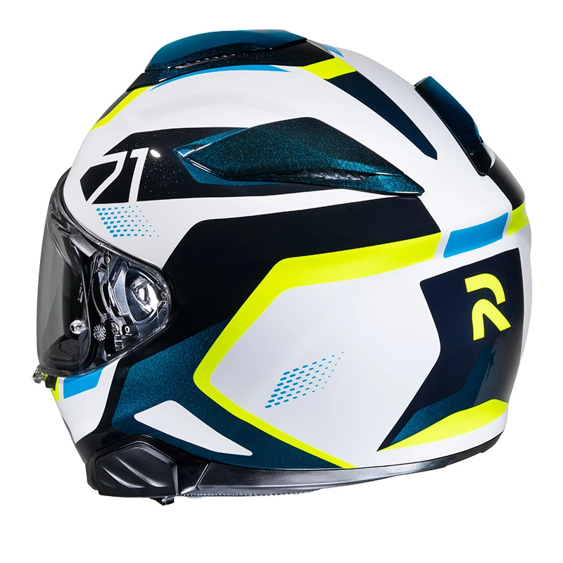 Fibra Casco Hjc Rpha 71 Hapel Blu Giallo 4 Fibra Casco Hjc Rpha 71 Hapel Blu Giallo - immagine 4