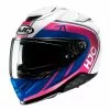 Fibra Casco Hjc Rpha 71 Mapos Rosa Blu