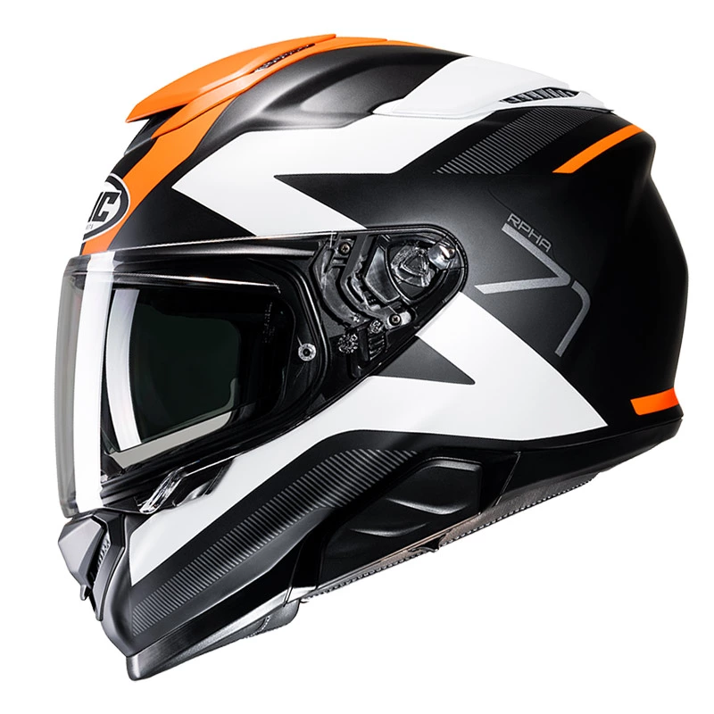 Fibra Casco Hjc Rpha 71 Pinna Arancio Nero 2 Fibra Casco Hjc Rpha 71 Pinna Arancio Nero - immagine 2