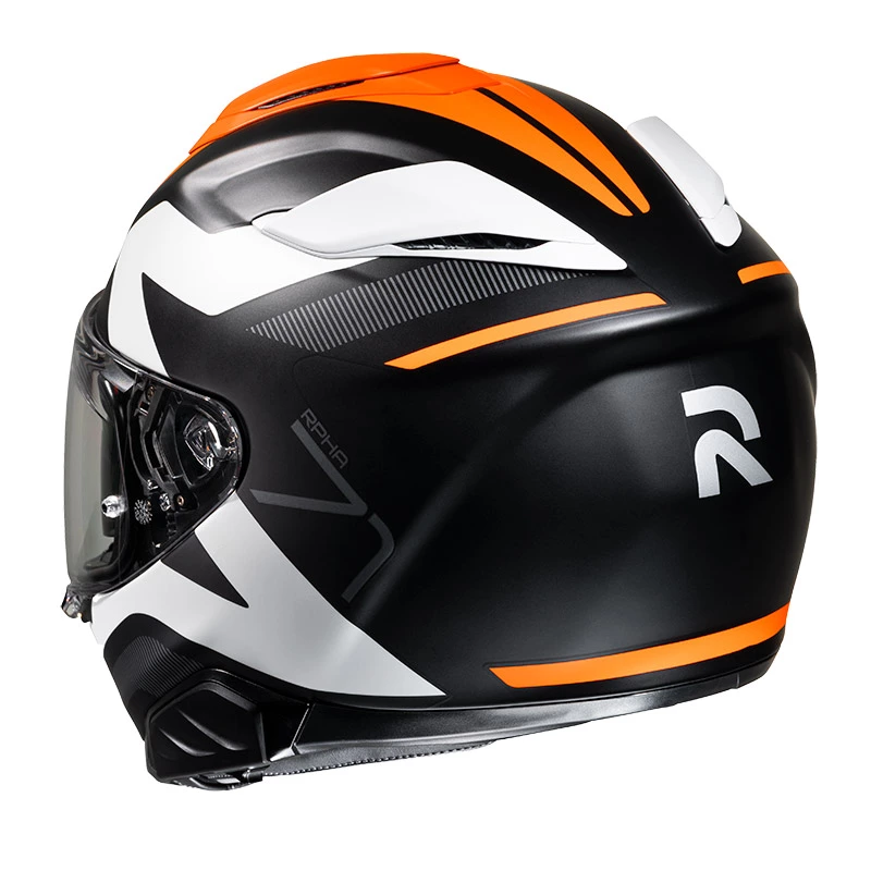 Fibra Casco Hjc Rpha 71 Pinna Arancio Nero 4 Fibra Casco Hjc Rpha 71 Pinna Arancio Nero - immagine 4