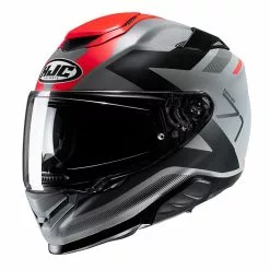 Fibra Casco Hjc Rpha 71 Pinna Rosso Grigio