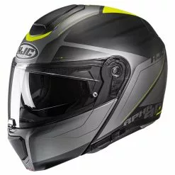 Fibra Casco Modulare Hjc Rpha 90s Cadan Giallo Grigio